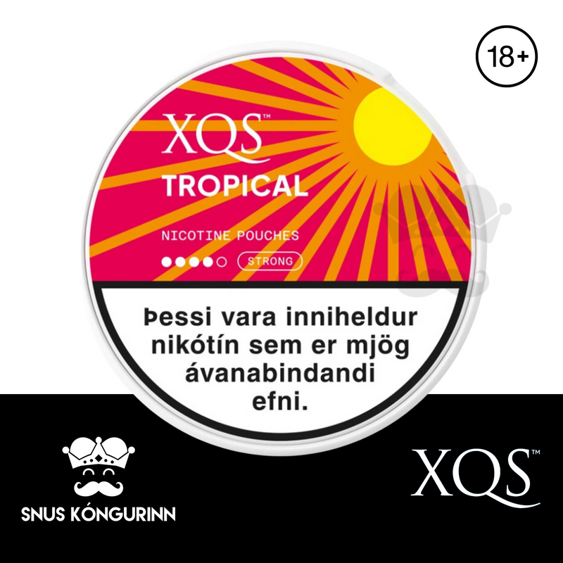 XQS TROPICAL LIMITED EDITION SLIM STRONG NICOTINE POUCHES