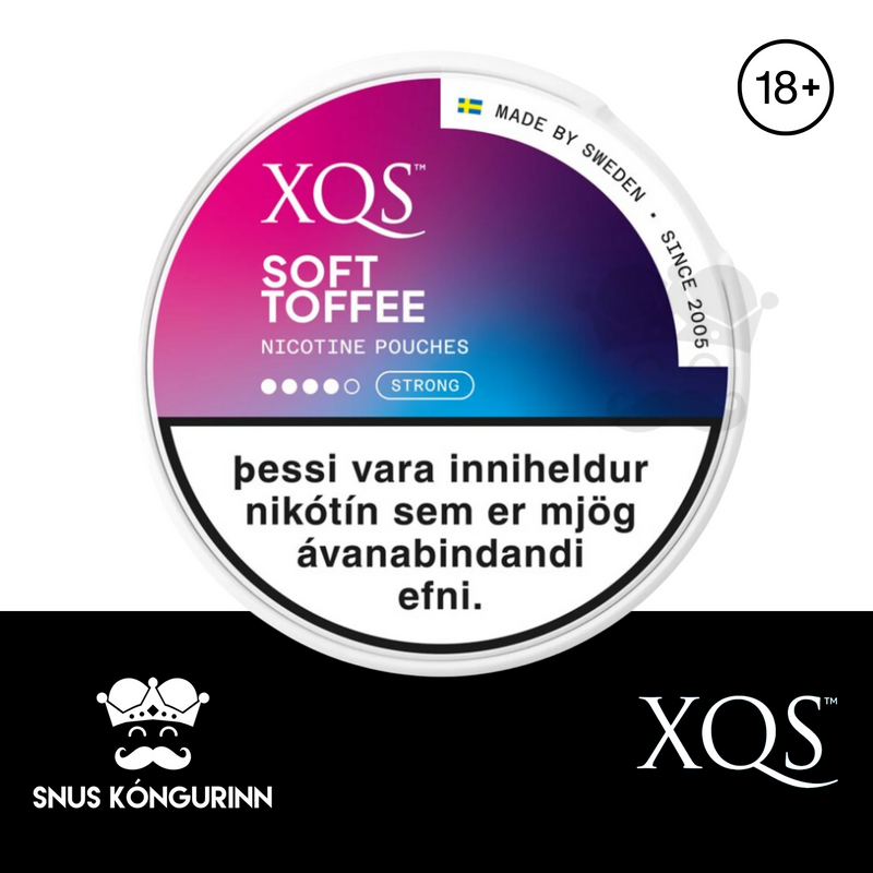 XQS SOFT TOFFEE STRONG NICOTINE POUCHES