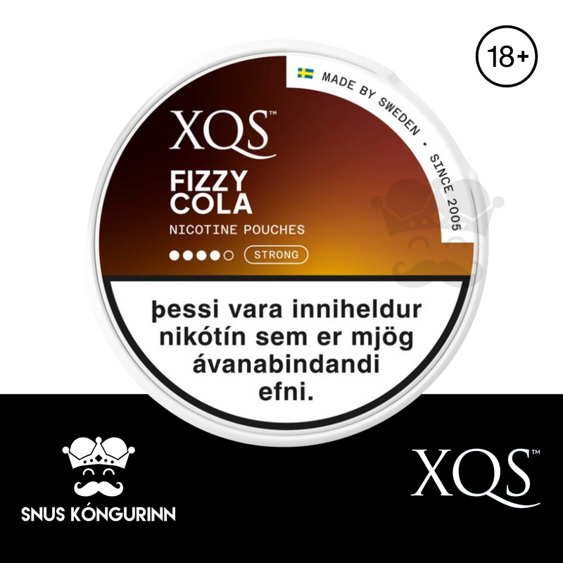 XQS BLACK Fizzy Cola Strong NICOTINE POUCHES