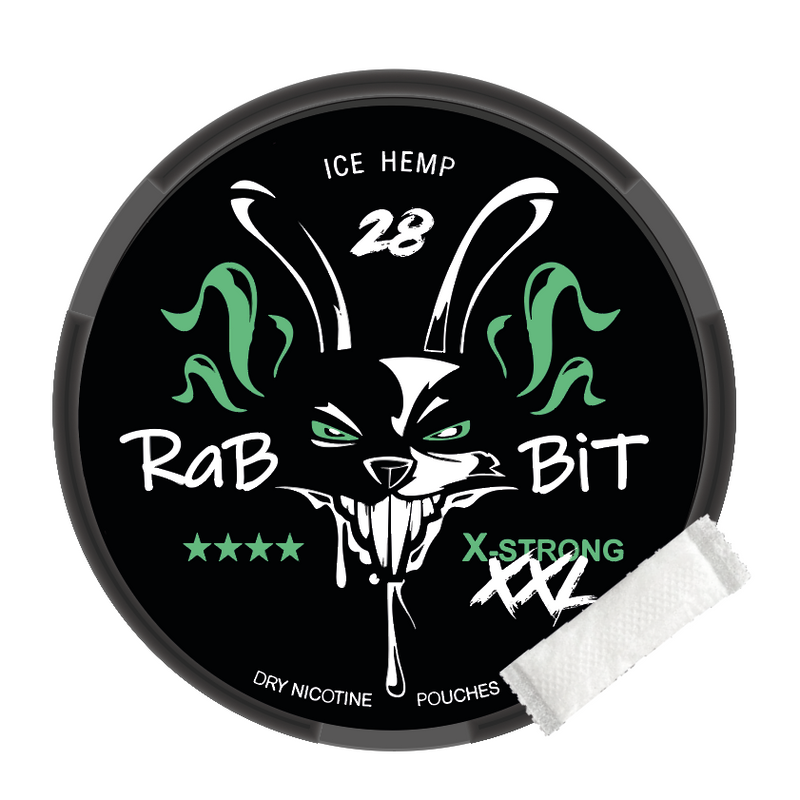 Rabbit - Ice hemp XXL Nicotine Pouches