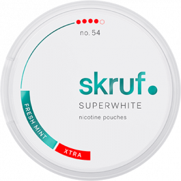 SKRUF SuperWhite #54 Fresh Mint Xtra Strong