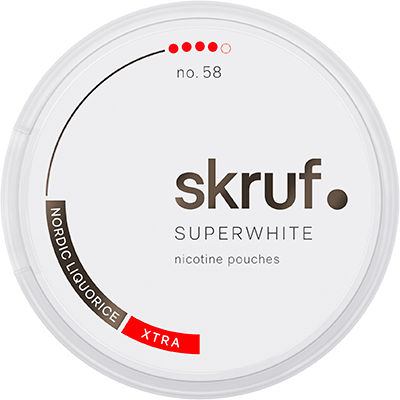 SKRUF SuperWhite #58 Nordic Liquorice Xtra Strong
