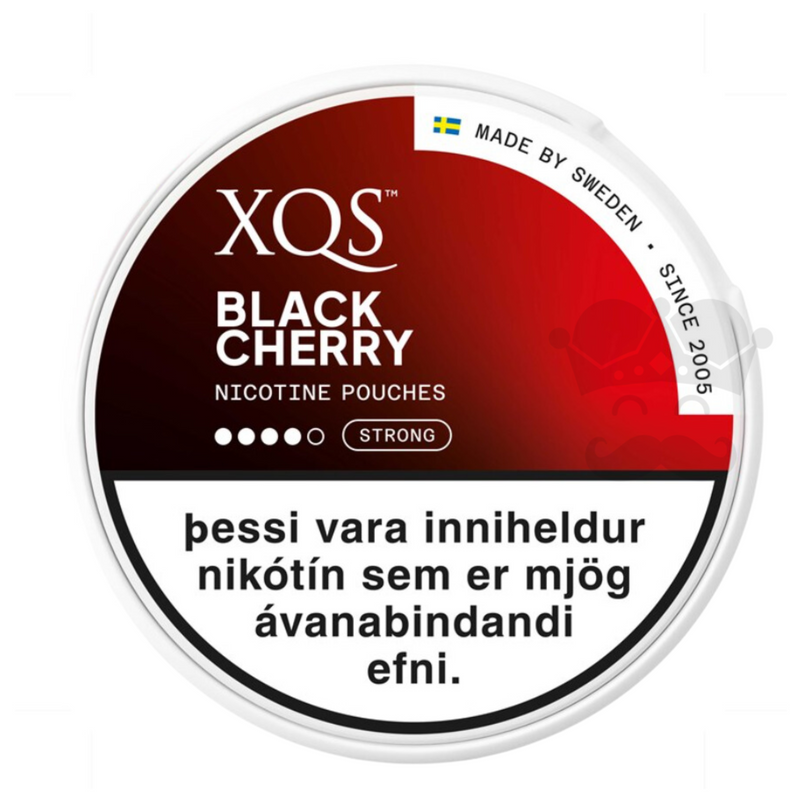 XQS BLACK CHERRY SLIM STRONG NICOTINE POUCHES