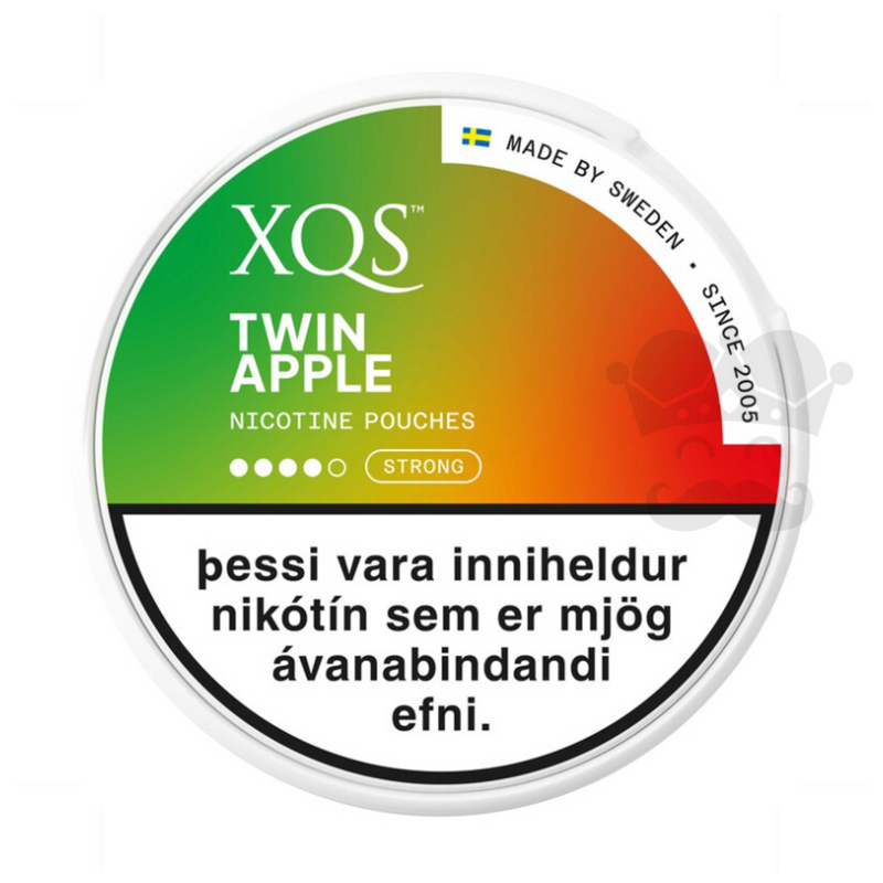 XQS TWIN APPLE SLIM EXTRA STRONG NICOTINE POUCHES