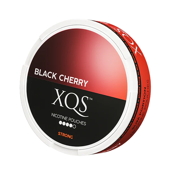 XQS BLACK CHERRY SLIM STRONG NICOTINE POUCHES