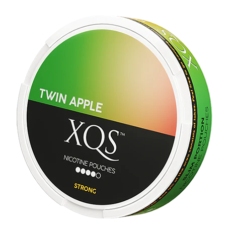 XQS TWIN APPLE SLIM EXTRA STRONG NICOTINE POUCHES
